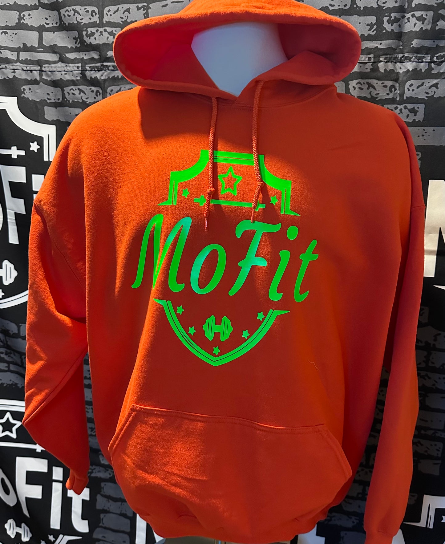 Orange Electric Green Hoodie MoFit