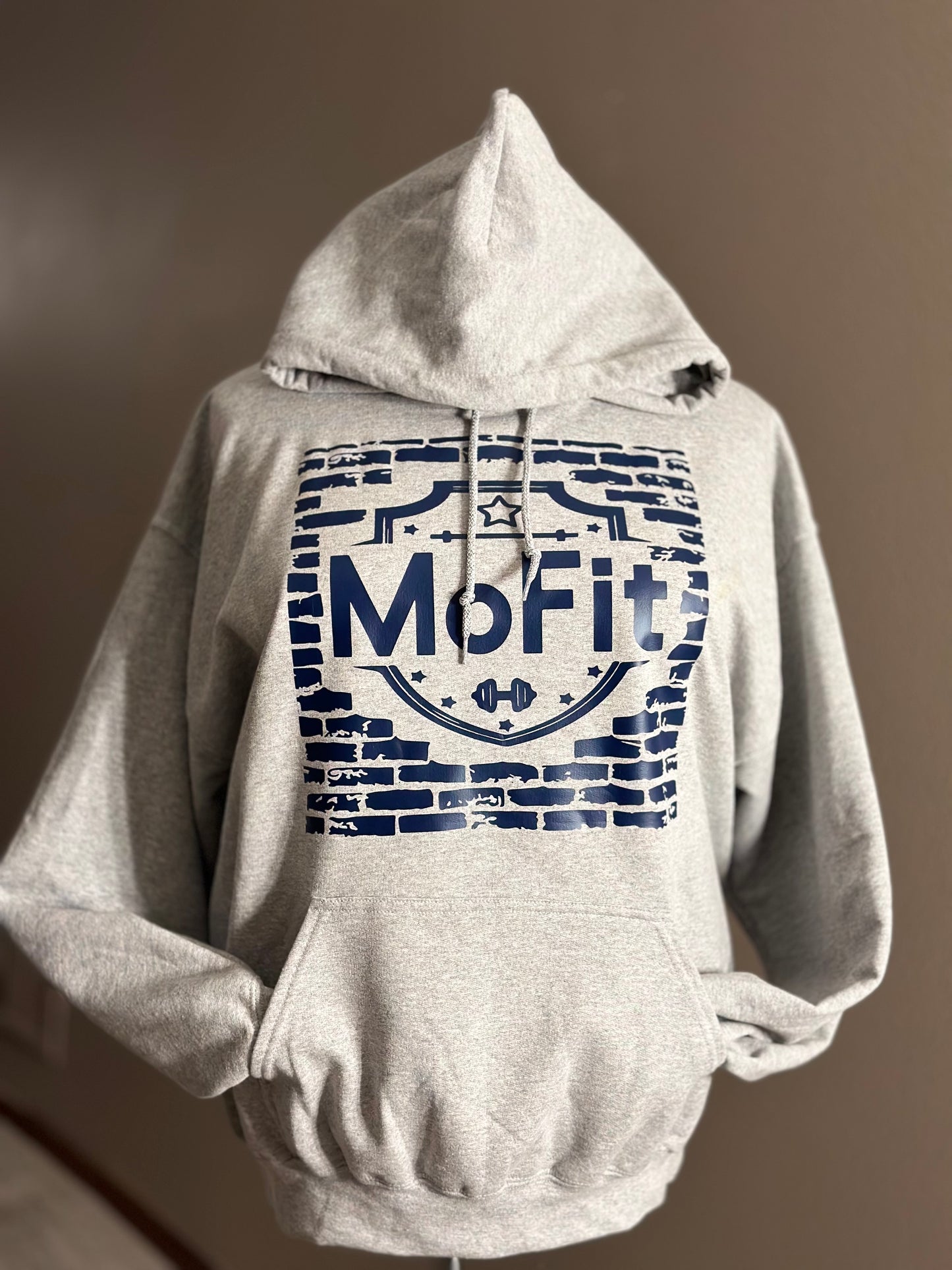 Gray/Navy Hoodie